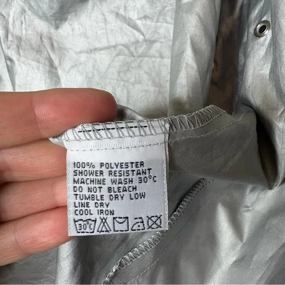 Vintage Wimbledon Light Silver Windbreaker Jacket Small